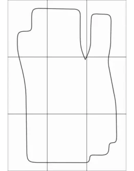 CHEVROLET COBALT 2013-- Лекала автоковриков, вектор