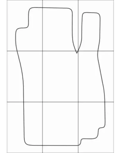 CHEVROLET COBALT 2013-- Лекала автоковриков, вектор