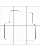 CHEVROLET COBALT 2013-- Лекала автоковриков, вектор