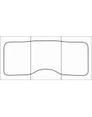 CHEVROLET COBALT 2013-- Лекала автоковриков, вектор