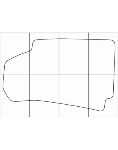 CHEVROLET TRAIL BLAZER 2012 Лекала автоковриков, вектор