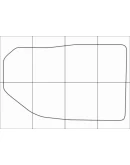 CHEVROLET TRAIL BLAZER 2012 Лекала автоковриков, вектор