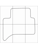 CHEVROLET TRAIL BLAZER 2012 Лекала автоковриков, вектор