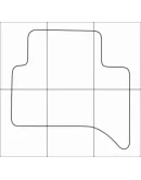 CHEVROLET TRAIL BLAZER 2012 Лекала автоковриков, вектор