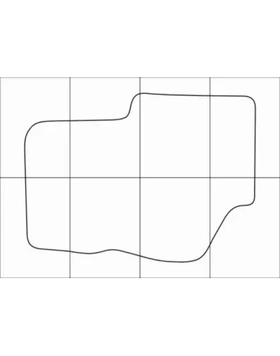 CHEVROLET TRIAL BLAZER 2001-2008 Лекала автоковриков