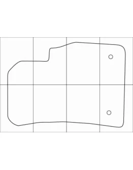 CHEVROLET СRUZE 2009-- Лекала автоковриков, вектор