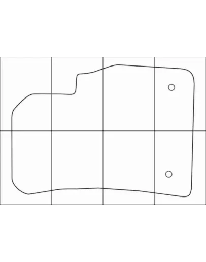 CHEVROLET СRUZE 2009-- Лекала автоковриков, вектор