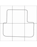 CHEVROLET СRUZE 2009-- Лекала автоковриков, вектор