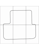 CHEVROLET СRUZE 2009-- Лекала автоковриков, вектор