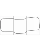 CHEVROLET СRUZE 2009-- Лекала автоковриков, вектор