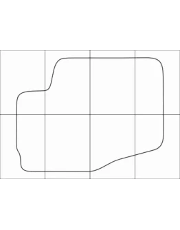 CITROEN C 4 2004-2011 Лекала автоковриков, вектор