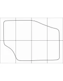 CITROEN C 4 2004-2011 Лекала автоковриков, вектор