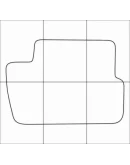 CITROEN C 4 2004-2011 Лекала автоковриков, вектор