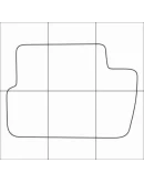 CITROEN C 4 2004-2011 Лекала автоковриков, вектор