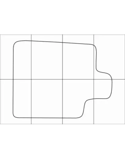 CITROEN C 5 2004-2007 Лекала автоковриков, вектор