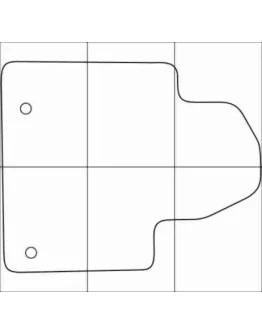CITROEN C 5 2007-- Лекала автоковриков, вектор