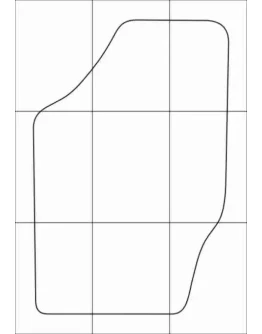 CITROEN C4 2011-- Лекала автоковриков, вектор