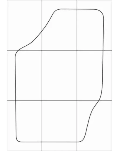 CITROEN C4 2011-- Лекала автоковриков, вектор