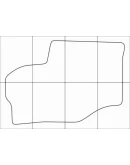 CITROEN C4 2011-- Лекала автоковриков, вектор