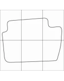 CITROEN C4 2011-- Лекала автоковриков, вектор