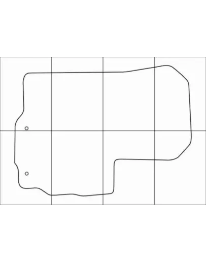 CITROEN C-CROSSER 2007-2013 Лекала автоковриков, вектор