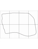 CITROEN C-CROSSER 2007-2013 Лекала автоковриков, вектор