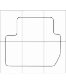 CITROEN C-CROSSER 2007-2013 Лекала автоковриков, вектор