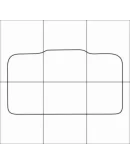 CITROEN C-CROSSER 2007-2013 Лекала автоковриков, вектор