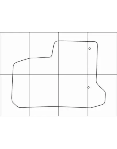 CITROEN С3 PICASSO 2008-- Лекала автоковриков, вектор