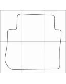 CITROEN С3 PICASSO 2008-- Лекала автоковриков, вектор