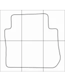 CITROEN С3 PICASSO 2008-- Лекала автоковриков, вектор