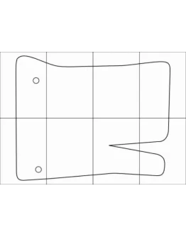 CITROEN С4 PICASSO 2006-- Лекала автоковриков, вектор