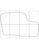 DAEWOO ESPERO 1990-1997 Лекала автоковриков, вектор