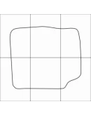 DAEWOO ESPERO 1990-1997 Лекала автоковриков, вектор