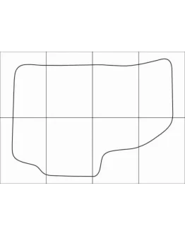 DAEWOO MATIZ II 2005-- Лекала автоковриков, вектор