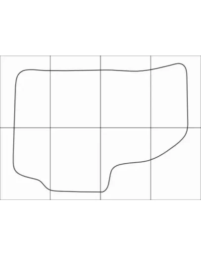 DAEWOO MATIZ II 2005-- Лекала автоковриков, вектор