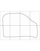 DAEWOO MATIZ II 2005-- Лекала автоковриков, вектор