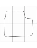 DAEWOO MATIZ II 2005-- Лекала автоковриков, вектор