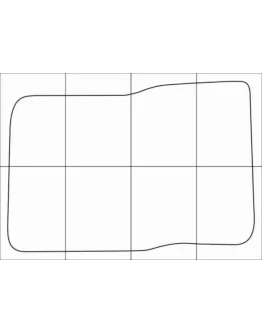 DAEWOO NEXIA 1995-- Лекала автоковриков, вектор