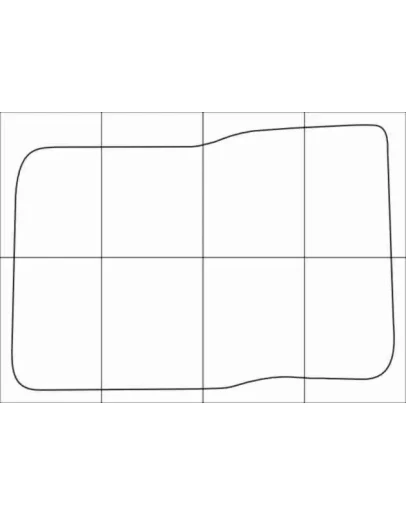 DAEWOO NEXIA 1995-- Лекала автоковриков, вектор