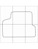 DAEWOO NEXIA 1995-- Лекала автоковриков, вектор