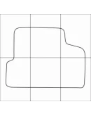 DAEWOO NEXIA 1995-- Лекала автоковриков, вектор