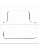 DAEWOO SENS 2005-2009 Лекала автоковриков, вектор