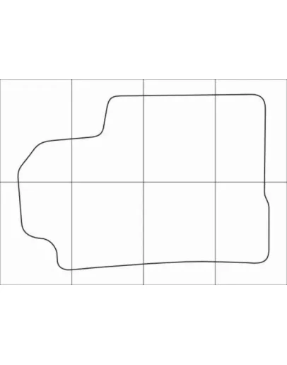 FIAT BRAVO 2007-- Лекала автоковриков, вектор