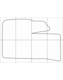 FIAT DOBLO 2000-- Лекала автоковриков, вектор