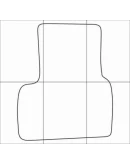 FIAT DOBLO 2000-- Лекала автоковриков, вектор