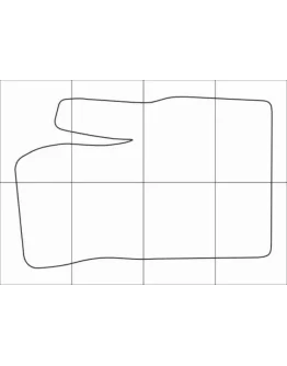 FIAT PANDA 2011-- Лекала автоковриков, вектор