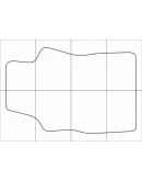 FIAT PANDA 2011-- Лекала автоковриков, вектор