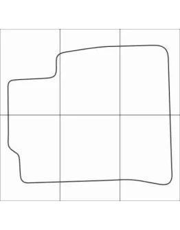 FORD FIESTA 2005-2008 Лекала автоковриков, вектор
