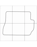 FORD FIESTA 2005-2008 Лекала автоковриков, вектор